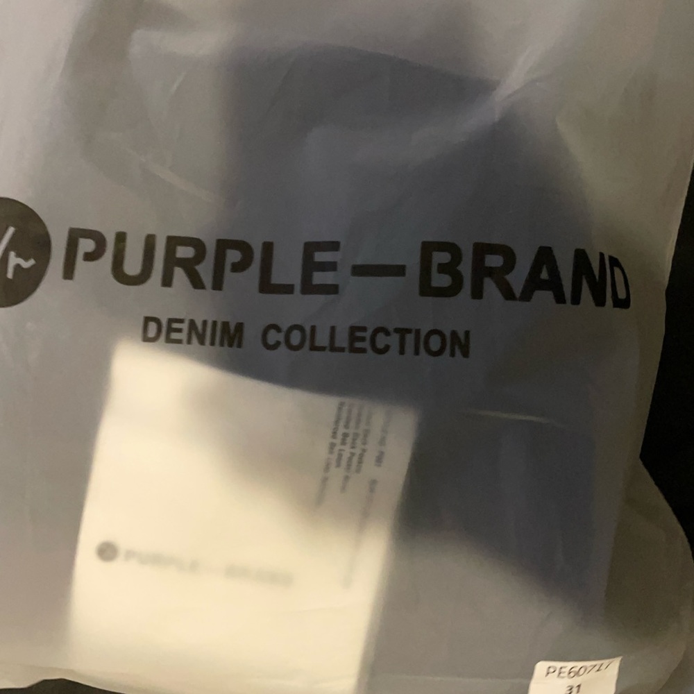 Purple jeans